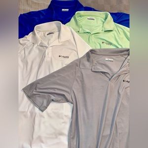 Lot of 4 Men’s Columbia PFG Shirts- Large